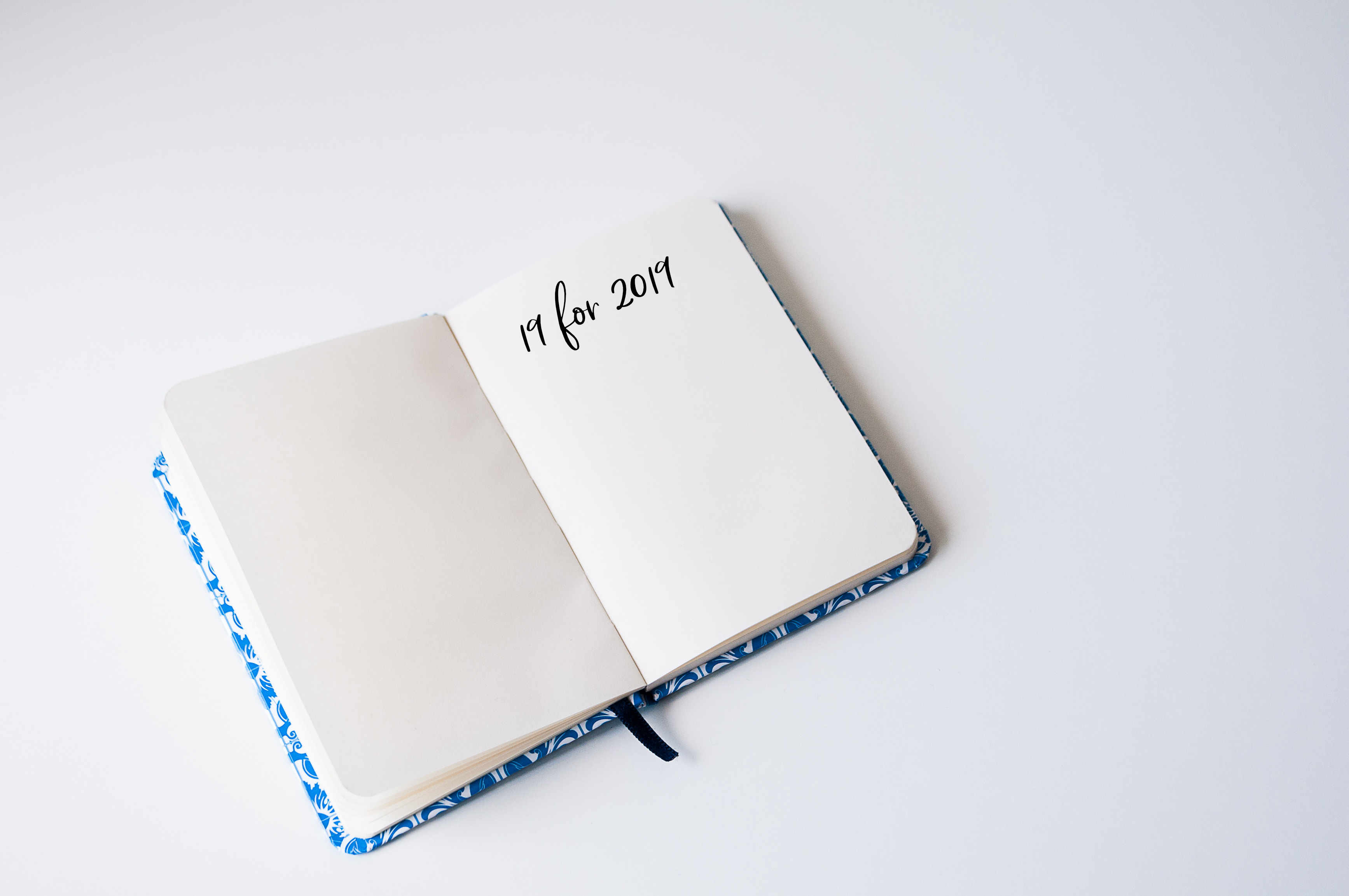 19 for 2019 notebook | Photo by Martha Dominguez de Gouveia on Unsplash