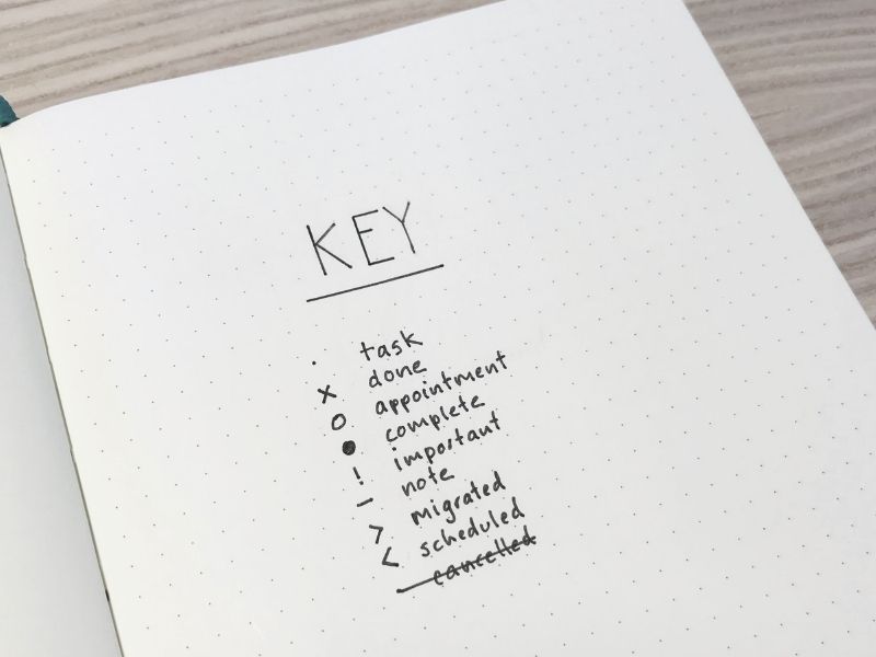How to create your first bullet journal | Key
