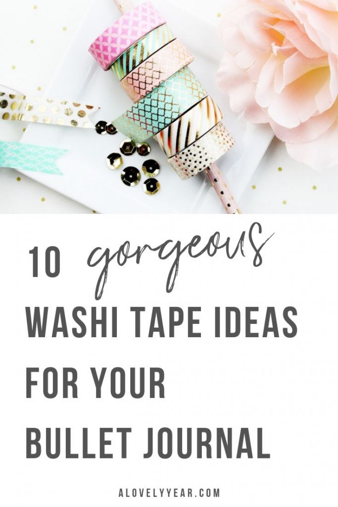 10 gorgeous washi tape ideas for your bullet journal